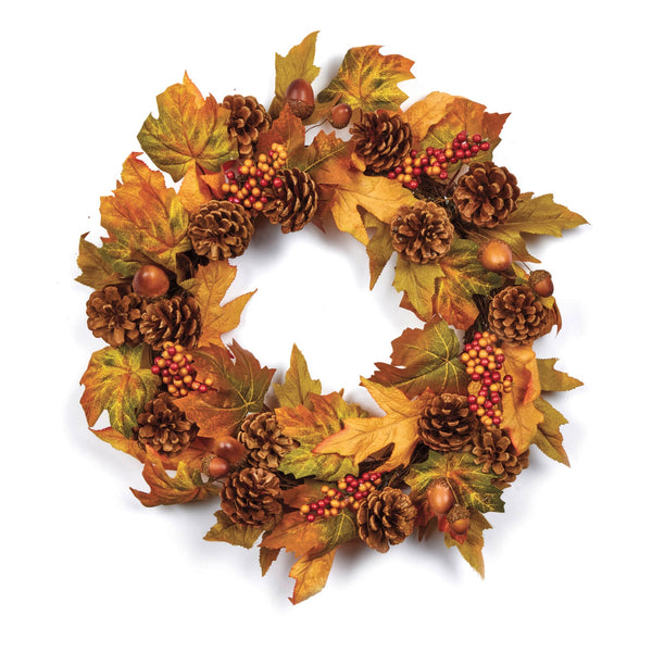 Premier 50cm Autumn Wreath - Cone & Berry
