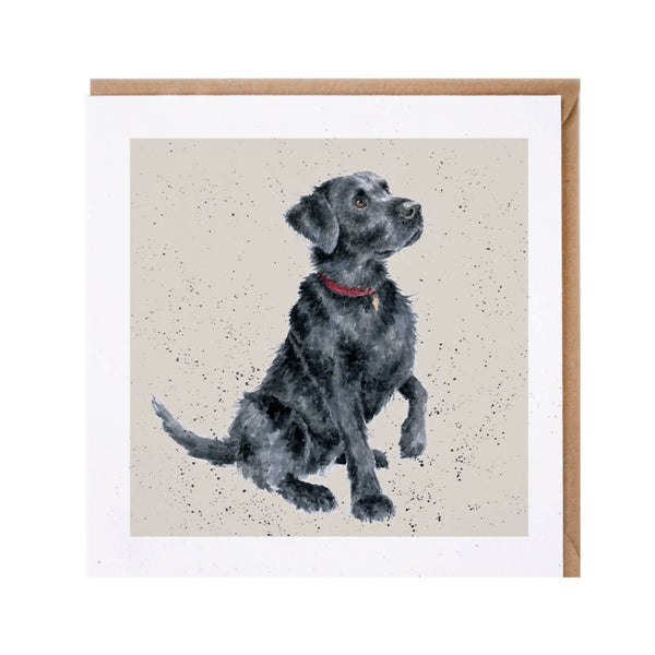 Wrendale Designs by Hannah Dale Black Labrador Card - Jack