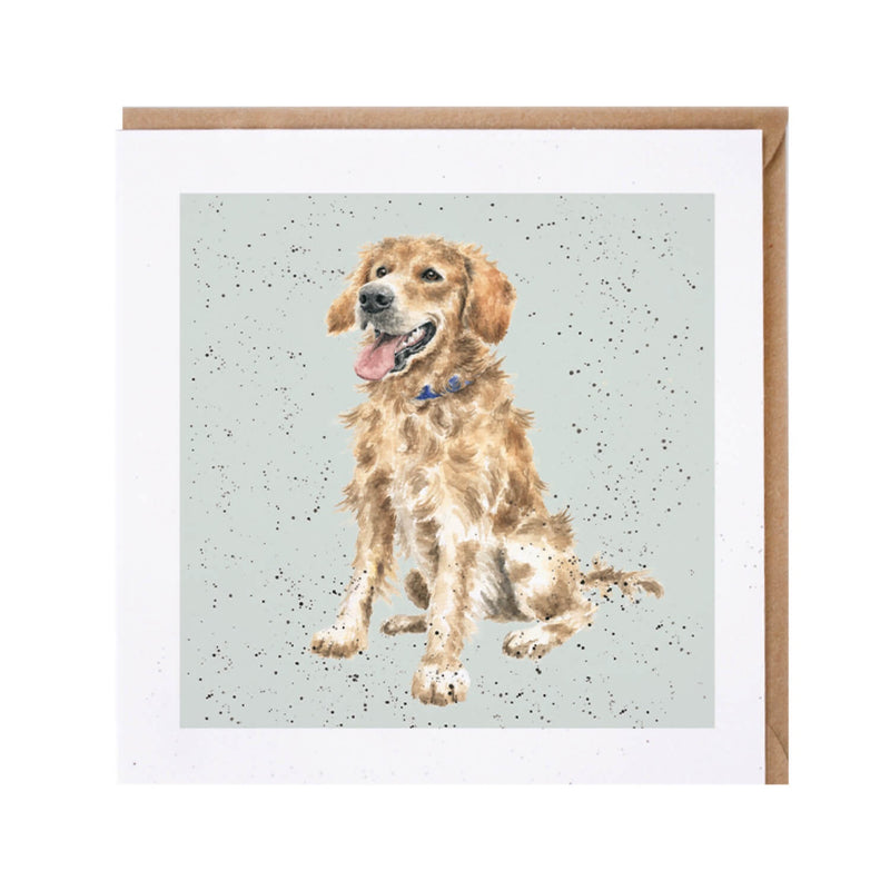 Wrendale Designs by Hannah Dale Golden Retriever Card - Alfie