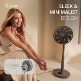 Duux Whisper 3 Ultra Quiet Standing Fan With Remote Control - Grey