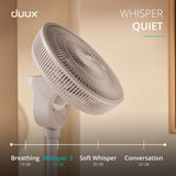 Duux Whisper 3 Ultra Quiet Standing Fan With Remote Control - White