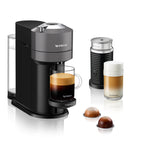 De'Longhi EN120.GYAE Nespresso Vertuo Next Coffee Machine + Aeroccino Milk Frother - Grey