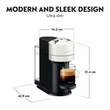De'Longhi EN120.WAE Nespresso Vertuo Next Coffee Machine + Aeroccino Milk Frother - White