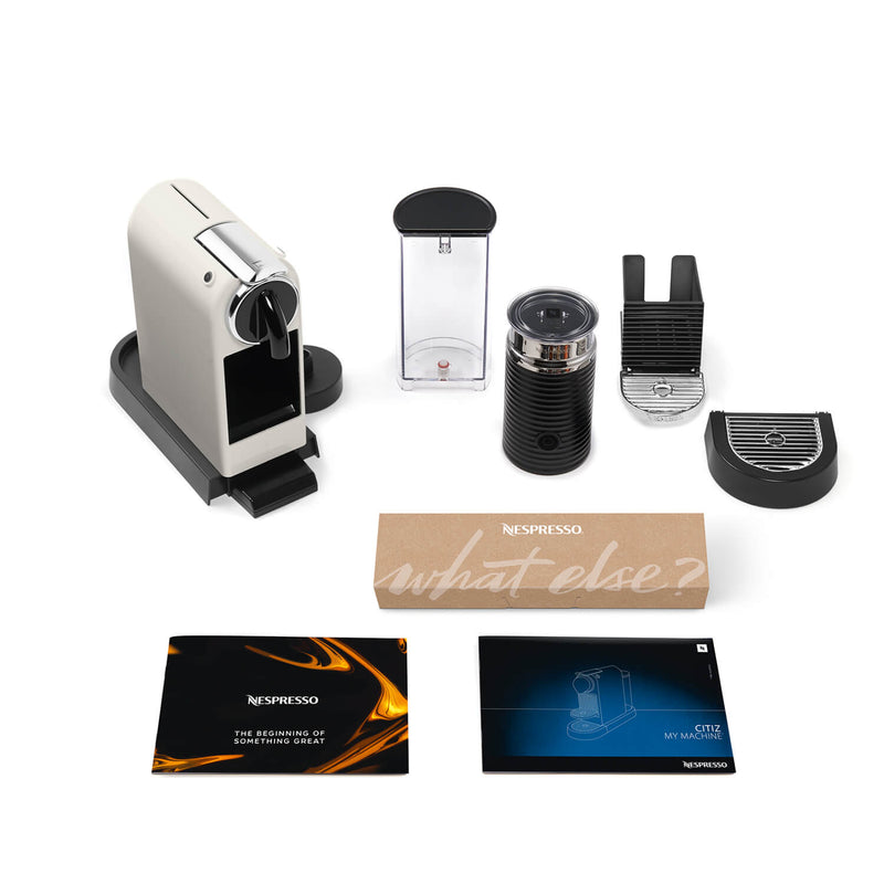 De'Longhi EN267.WAE Nespresso CitiZ Capsule Espresso Coffee Machine + Aeroccino Milk Frother - White