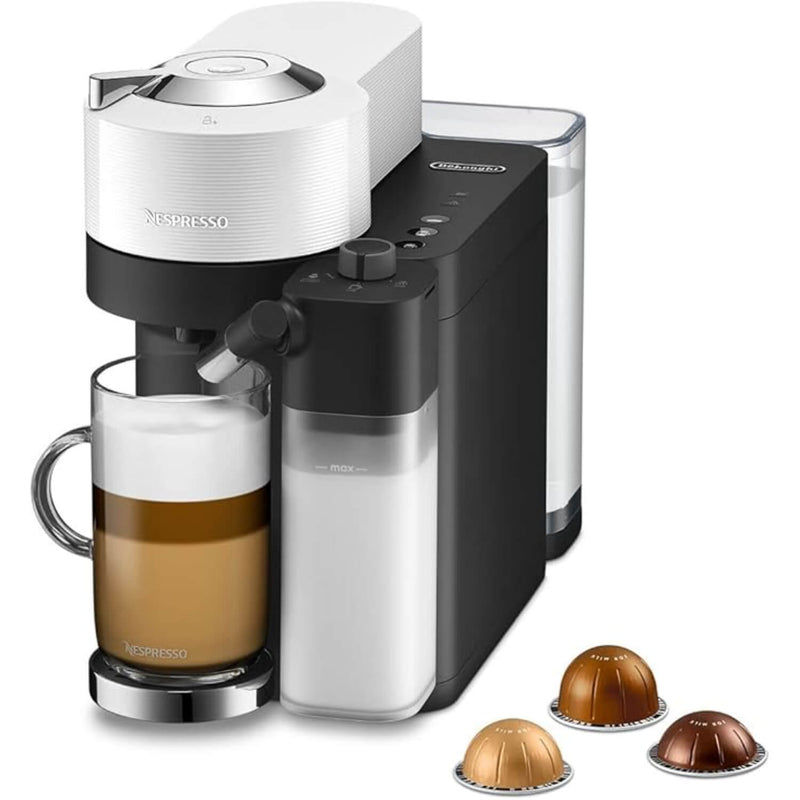 De'Longhi Nespresso ENV300.W Vertuo Lattissima Espresso Coffee Machine with Automatic Milk Frother - White