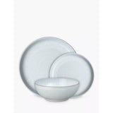 Denby Halo White Speckle Coupe 12-Piece Dinnerware Set