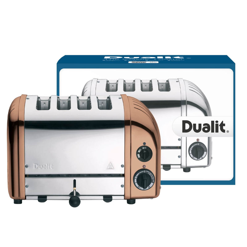 Dualit Classic Vario AWS 47450 4 Slot Toaster - Copper & Chrome