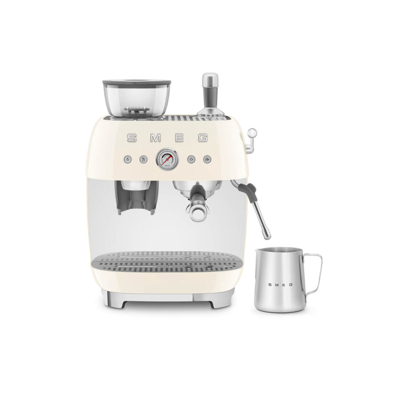 Smeg 50s Style Retro EGF03 Bean-to-Cup Espresso Coffee Machine - Cream