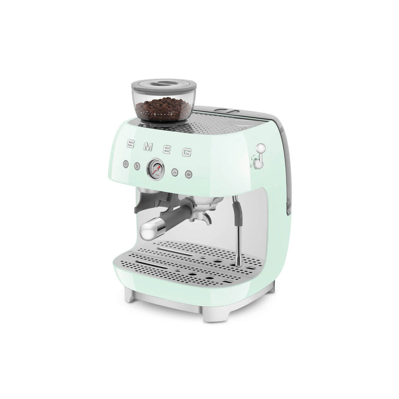 Smeg 50s Style Retro EGF03 Bean-to-Cup Espresso Coffee Machine - Pastel Green