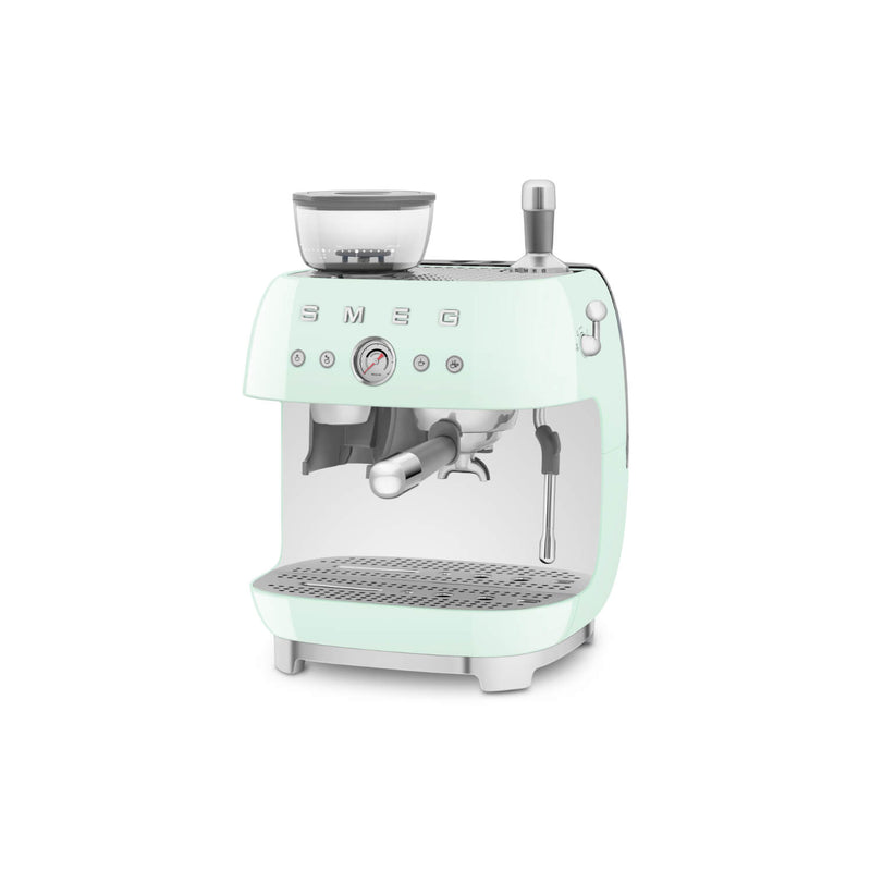 Smeg 50s Style Retro EGF03 Bean-to-Cup Espresso Coffee Machine - Pastel Green