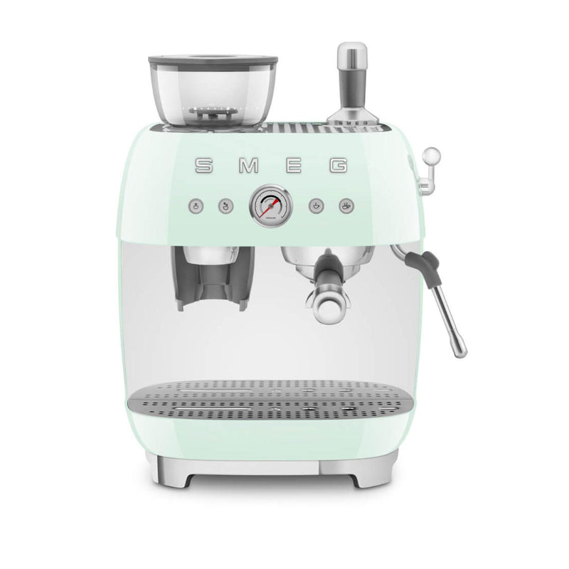 Smeg 50s Style Retro EGF03 Bean-to-Cup Espresso Coffee Machine - Pastel Green