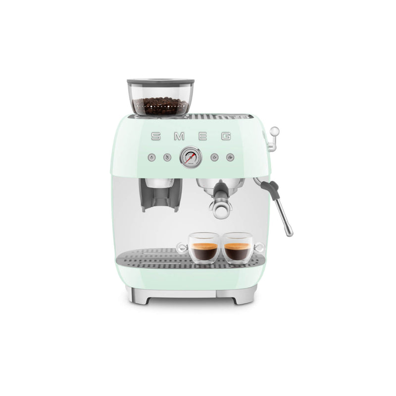 Smeg 50s Style Retro EGF03 Bean-to-Cup Espresso Coffee Machine - Pastel Green