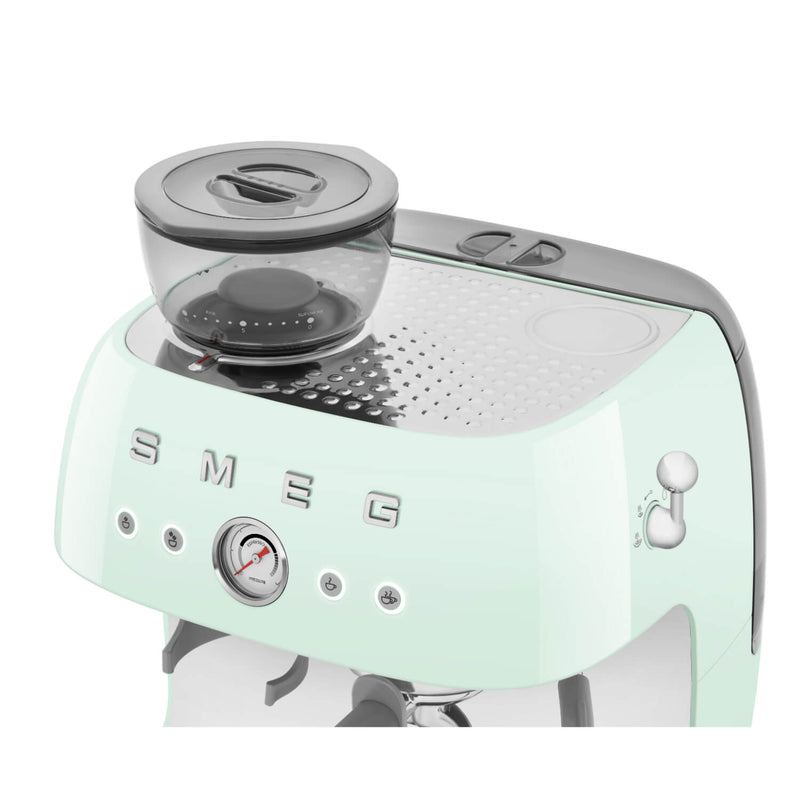 Smeg 50s Style Retro EGF03 Bean-to-Cup Espresso Coffee Machine - Pastel Green