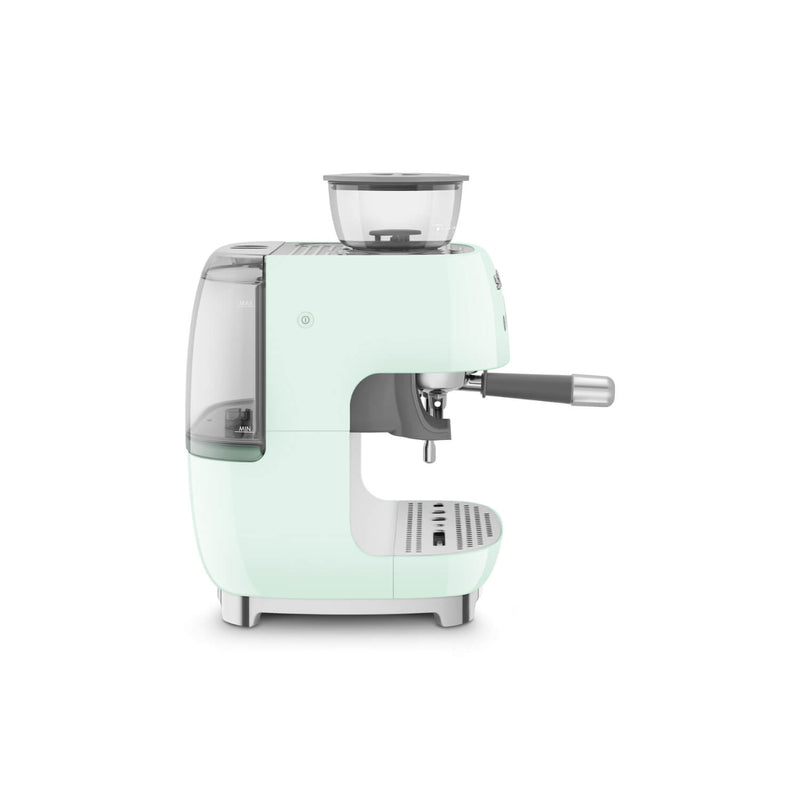 Smeg 50s Style Retro EGF03 Bean-to-Cup Espresso Coffee Machine - Pastel Green