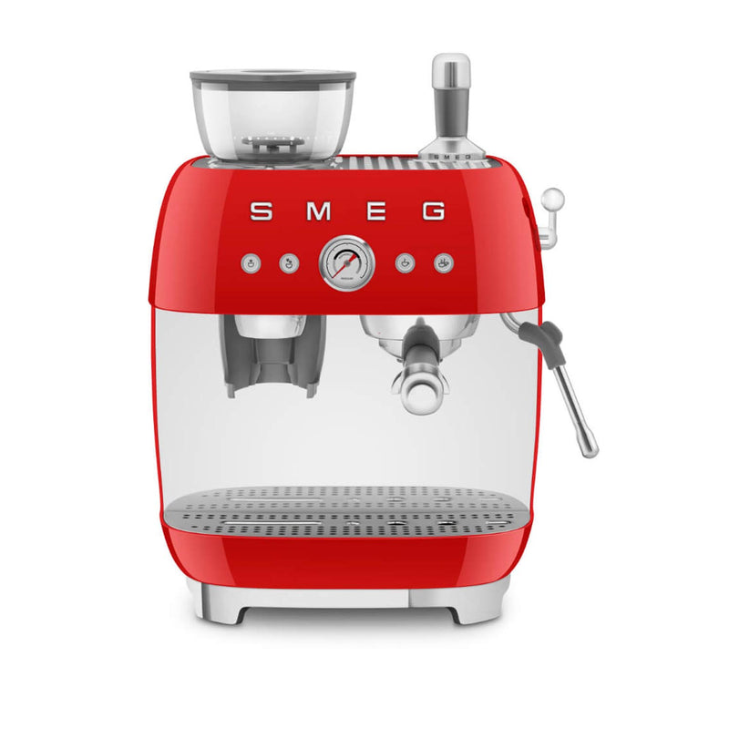 Smeg 50s Style Retro EGF03 Bean-to-Cup Espresso Coffee Machine - Red