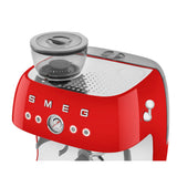 Smeg 50s Style Retro EGF03 Bean-to-Cup Espresso Coffee Machine - Red