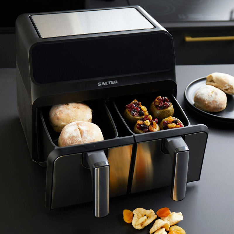 Buy Salter EK5196 Double Drawer Air Pro 7.6 Litre Digital Air Fryer