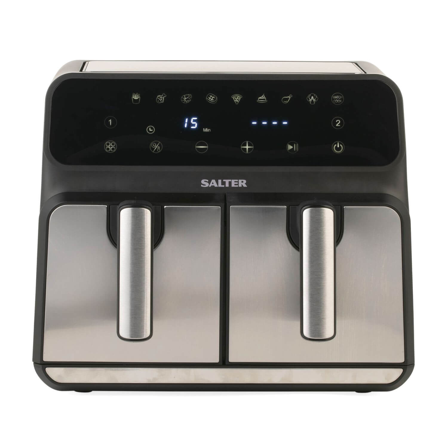 Buy Salter EK5196 Double Drawer Air Pro 7.6 Litre Digital Air Fryer Potters