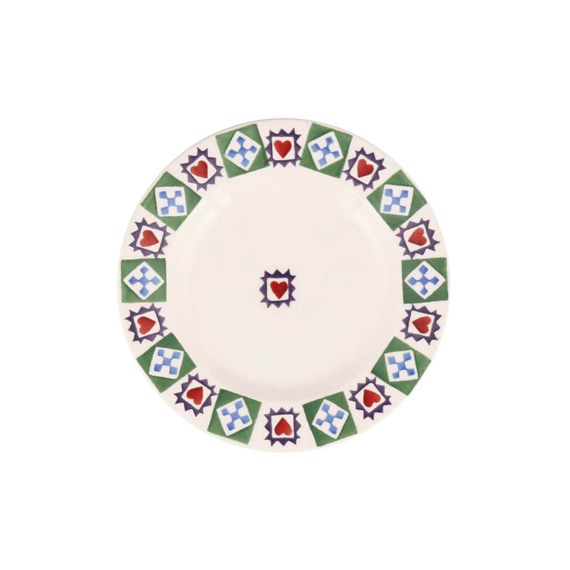 Emma Bridgewater Christmas 16cm Small Side Plate - Christmas Quilt