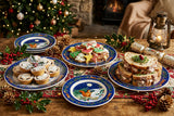 Emma Bridgewater Christmas 22cm Medium Dinner Plate - Midnight Squirrel