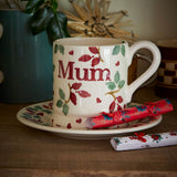 Emma Bridgewater Christmas Folk Rosehip Half Pint Mug - Mum