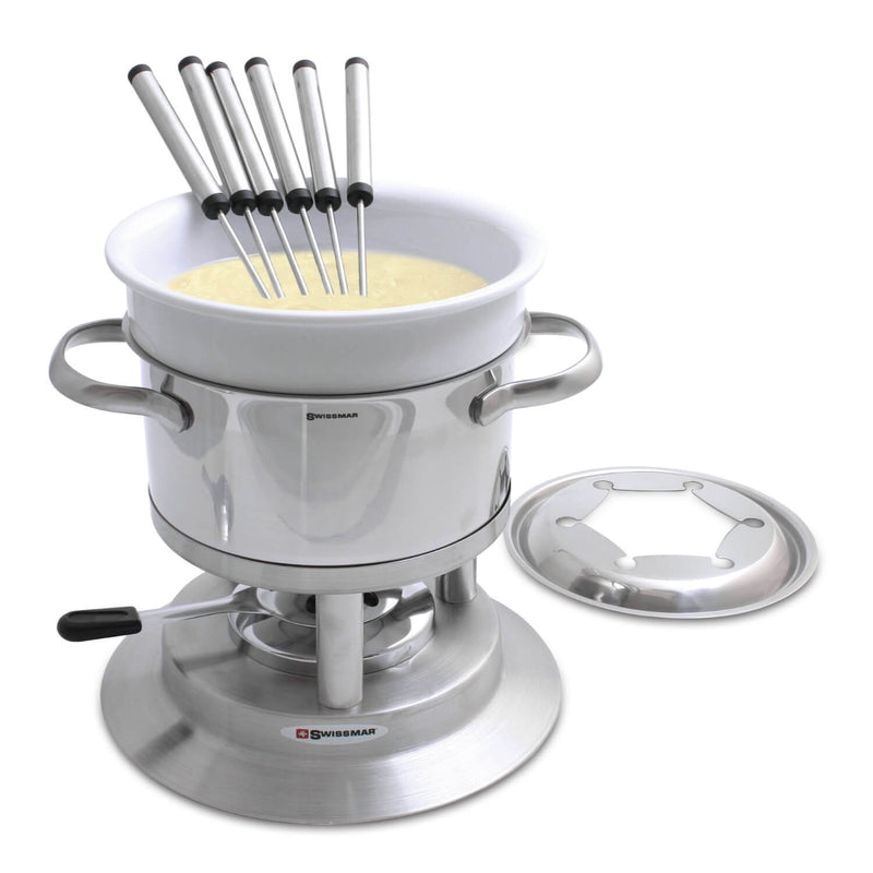 Swissmar Arosa 11-Piece Stainless Steel Fondue Set