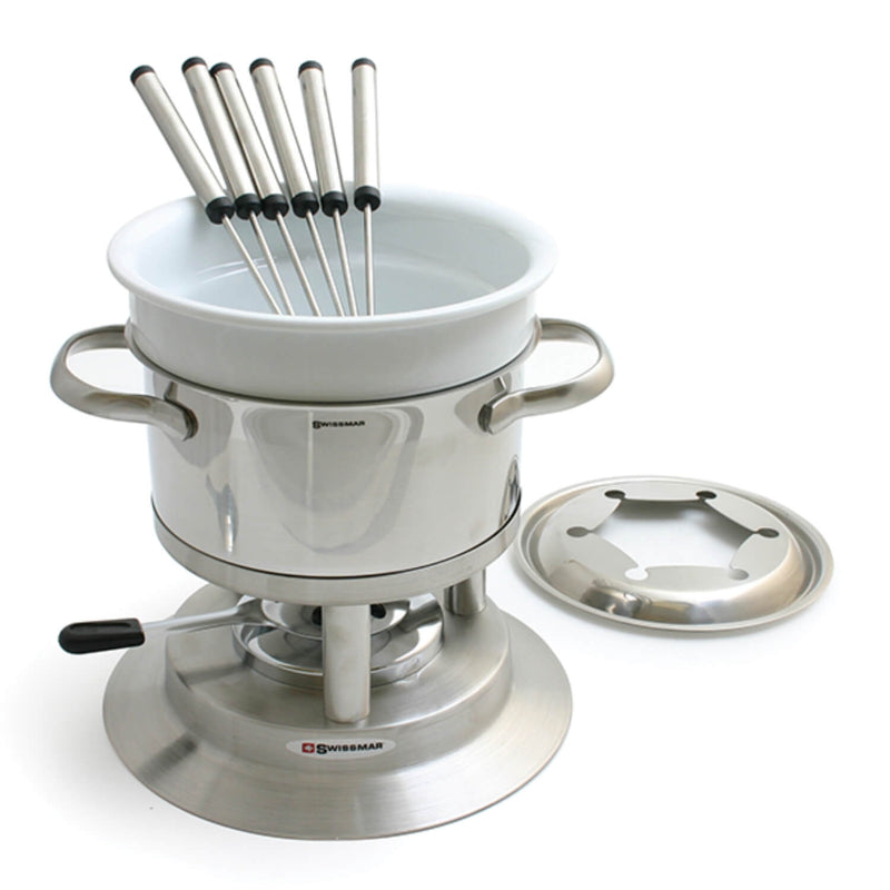 Swissmar Arosa 11-Piece Stainless Steel Fondue Set