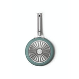Smeg Cookware 20cm Non-Stick Ceramic Coated Frying Pan - Matte Emerald Green
