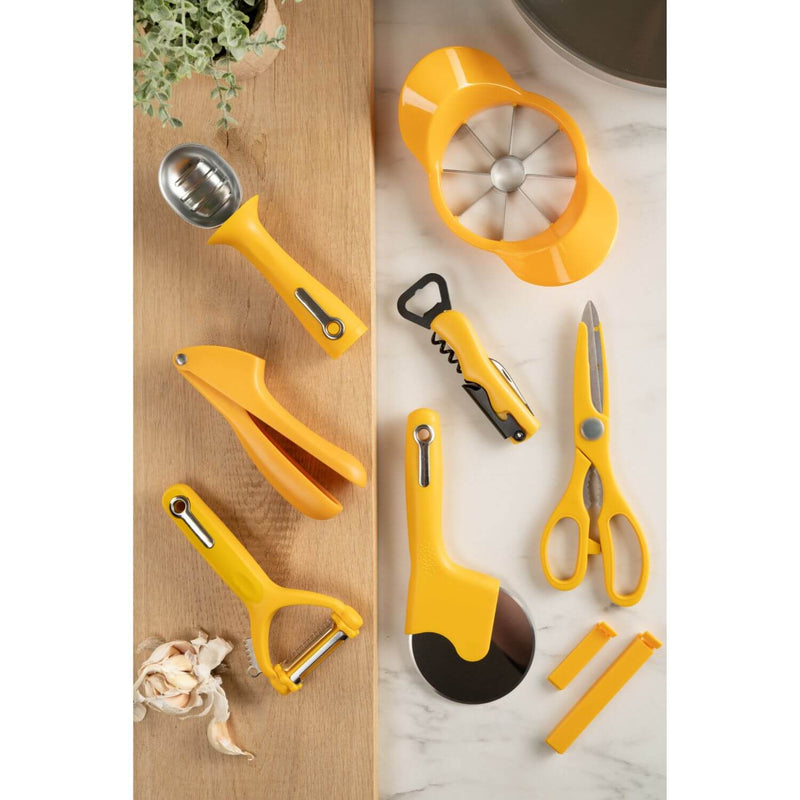 Fusion Twist Garlic Press - Yellow