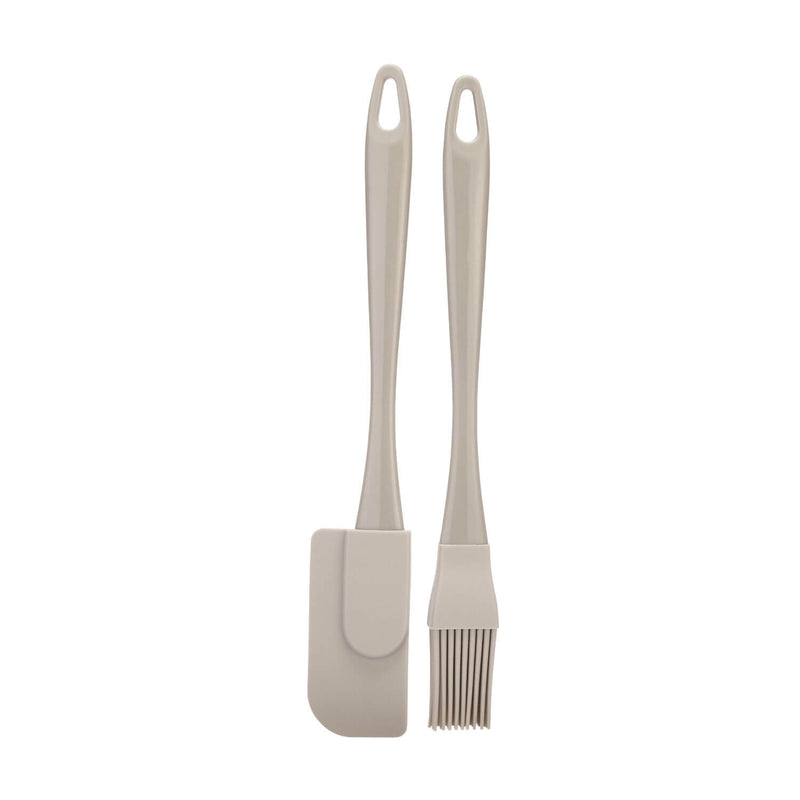 Fusion Twist Silicone Mini Pastry Brush & Jar Scraper Set - Grey