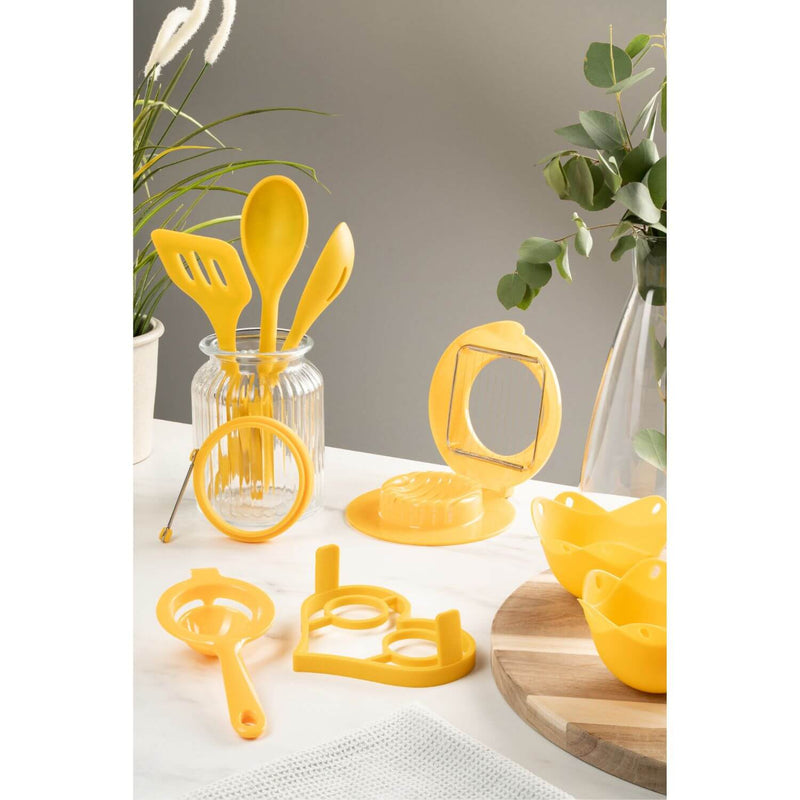 Fusion Twist Silicone Solid Spoon - Yellow