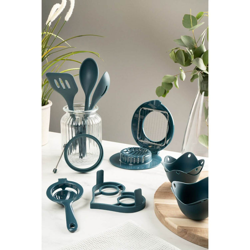 Fusion Twist Silicone Slotted Spoon - Blue