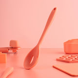 Fusion Twist Silicone Slotted Spoon - Coral