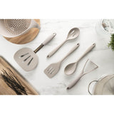 Fusion Twist Silicone Slotted Spoon - Grey