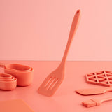 Fusion Twist Silicone Slotted Turner - Coral