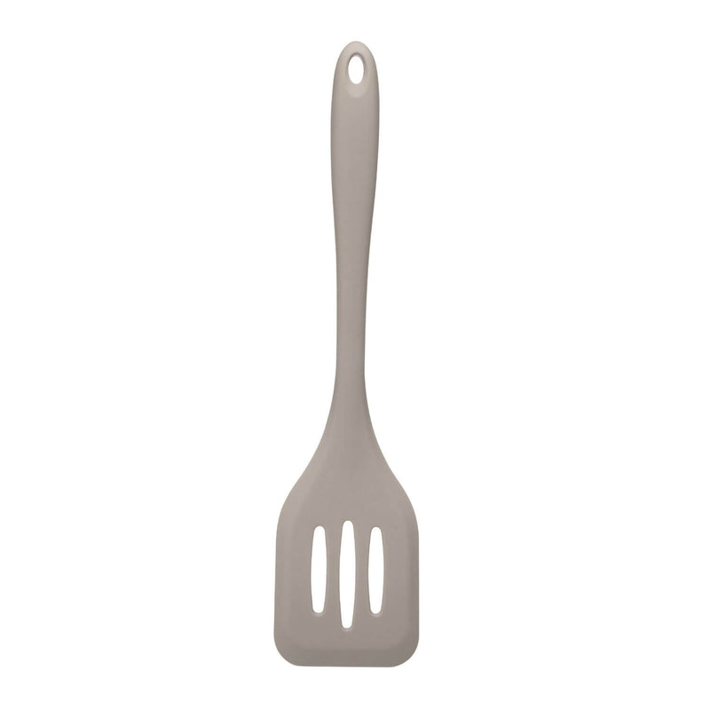 Fusion Twist Silicone Slotted Turner - Grey