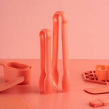 Fusion Twist Pack Of 2 Silicone Tongs - Coral