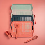 Fusion Twist Non-Slip Serving Tray - Grey