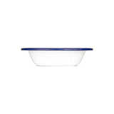 Falcon Enamel 16cm Oblong Pie Dish - White/Blue