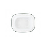 Falcon Enamel 16cm Oblong Pie Dish - White/Blue