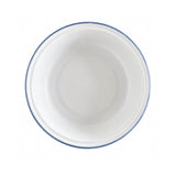 Falcon Enamel 24cm Round Pie Dish - White/Blue