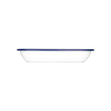 Falcon Enamel 28cm Bake Pan - White/Blue