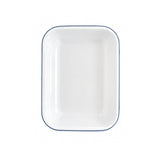 Falcon Enamel 28cm Bake Pan - White/Blue