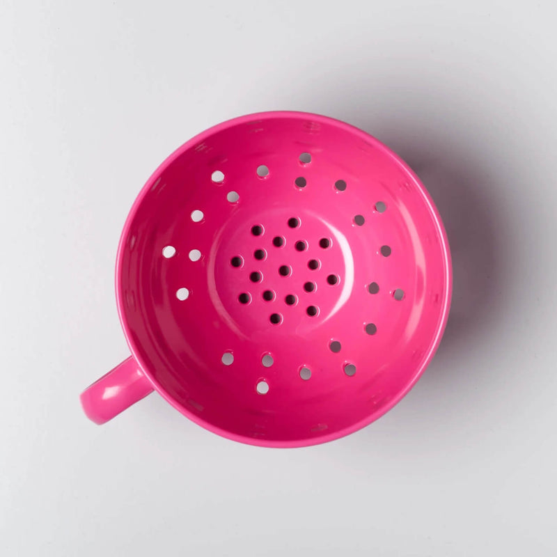 Zeal Berry 10cm Melamine Colander with Handle - Neon Pink