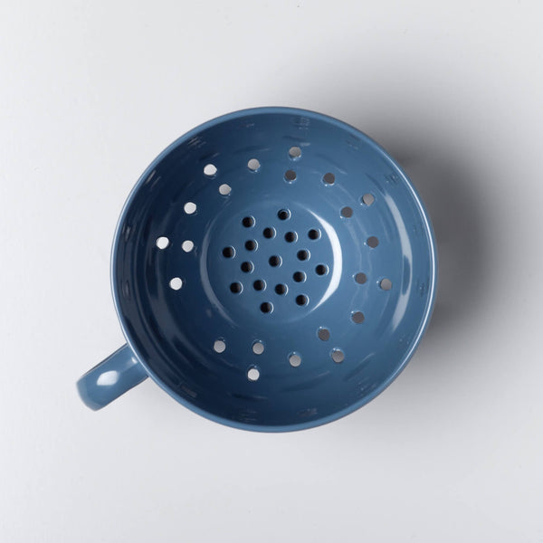 Zeal Berry 10cm Melamine Colander with Handle - Provence Blue