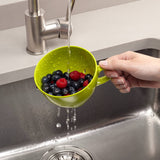 Zeal Berry 10cm Melamine Colander with Handle - Lime