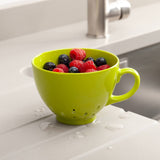 Zeal Berry 10cm Melamine Colander with Handle - Lime