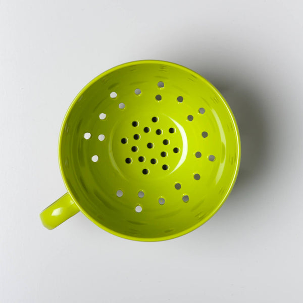 Zeal Berry 10cm Melamine Colander with Handle - Lime