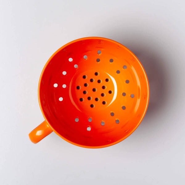 Zeal Berry 10cm Melamine Colander with Handle - Orange