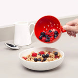 Zeal Berry 10cm Melamine Colander with Handle - Red